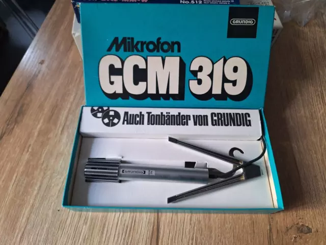 Micro Vintage "Grundig Mikrofon Gcm 319" 196?/7? Neuf En Boite