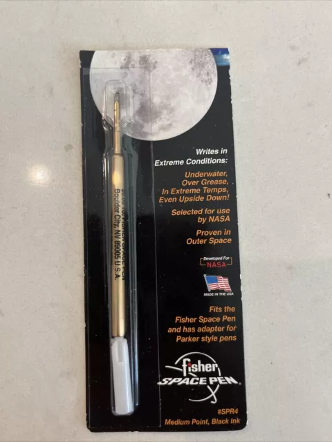 Fisher Space Pen SPR4 Pressurized Refill. Medium Point. Black Ink.