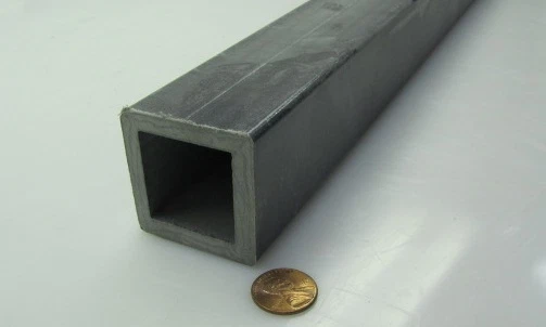Fiberglass Square Tube Grey  1.75" Square x 1/4" Wall x 60" Length *D
