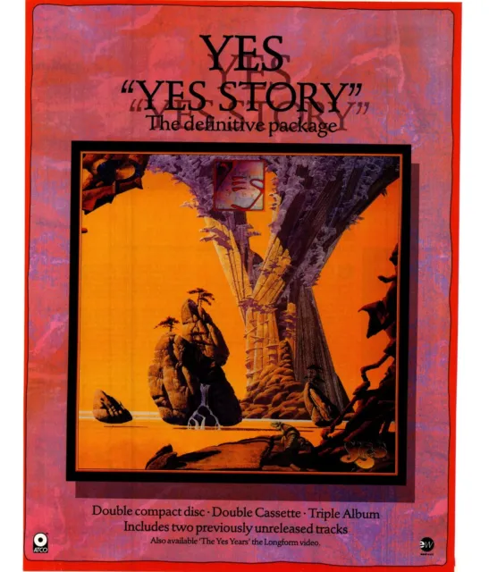 Ptp19 Magazine Advert 11X9" Yes : Yes Story Album