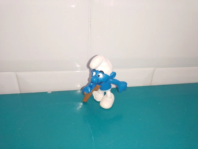Figurine Schtroumpf Schleich - PROMO Avec Éléphant - Réf 20067 - Très Bon état