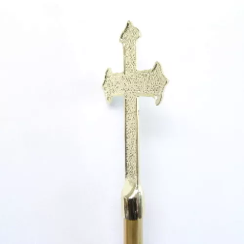 Metal Fancy Crosses Oakwood Flag Pole Topper   / Indoor Flag Pole Topper