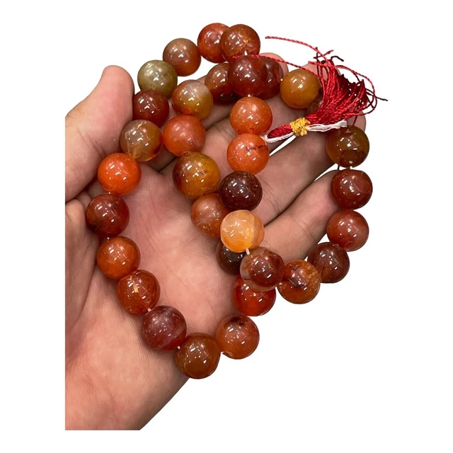 Beautiful Antique Central Asia Old Carnelians Agate stone beads Necklace
