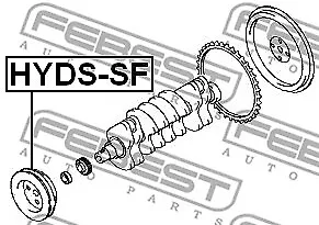 HYDS-SF FEBEST Riemenscheibe, Kurbelwelle für HYUNDAI,HYUNDAI (BEIJING),HYUNDAI 2