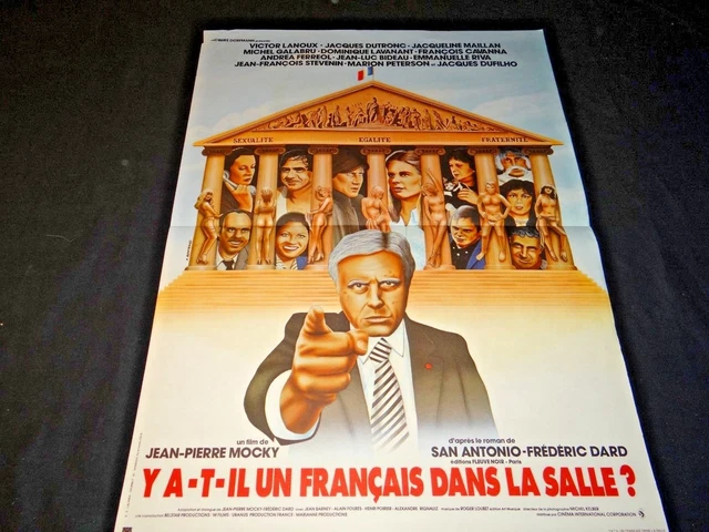 JEAN PIERRE MOCKY Y'A-T-IL UN FRANCAIS DANS LA SALLE affiche cinema EUR