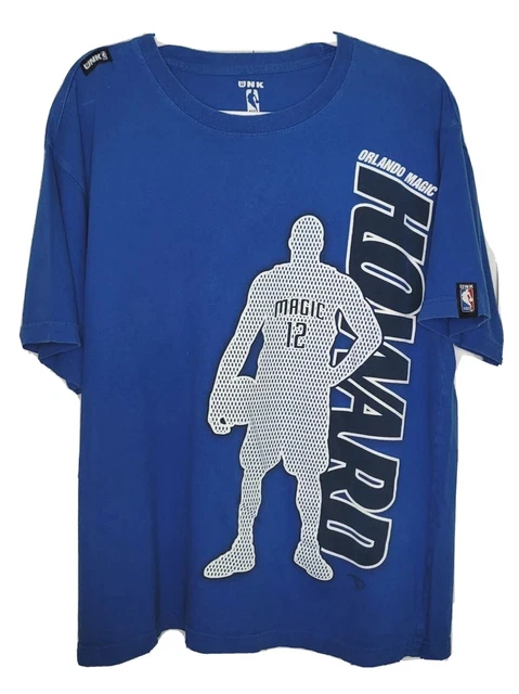 UNK NBA Dwight Howard #12 Orlando Magic Blue T-Shirt Mens Size L