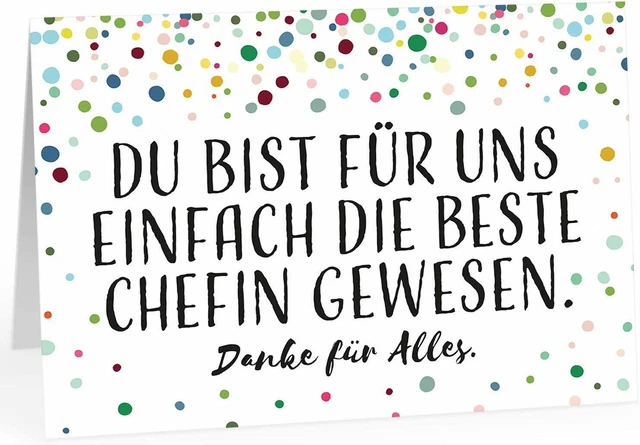 GROSSE ABSCHIEDSKARTE MIT Umschlag zur Rente, Chefin, Ruhestand ...
