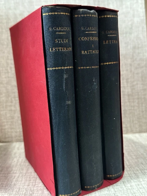 Carduchi Language CARDUCCI ÉTUDES LITTÉRAIRES Confessions Et Luttes Lettres EUR 23,92 ...