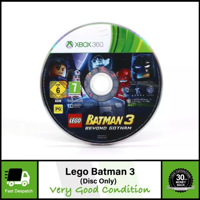 Lego Batman 3 Beyond Gotham Microsoft Xbox 360 Game Disc