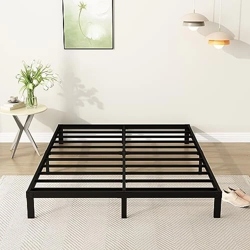 SIZE BED FRAME Heavy Duty Low Profile Metal Platform No Box Spring Full