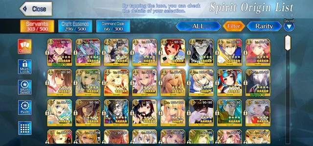 Fate Grand Order FGO Na Whale Account 100+ssr