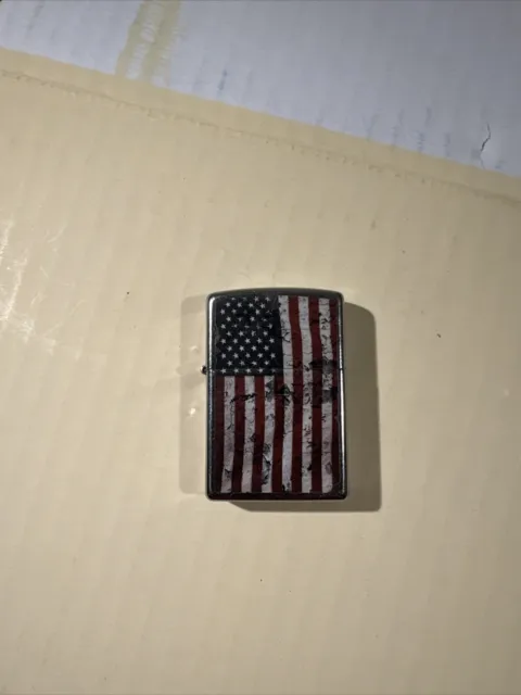 Aged American Flag Lighter, Zippo