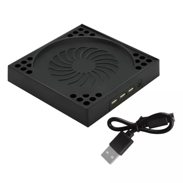 3-USB Vertical Stand Cooling Fan Cooler w/ ON/OFF For Xbox Series X Game Console