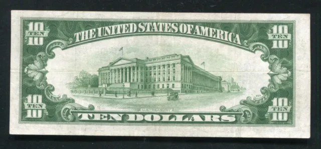 Fr. 2309 1934-A $10 Ten Dollars “North Africa” Silver Certificate Note Very Fine 2