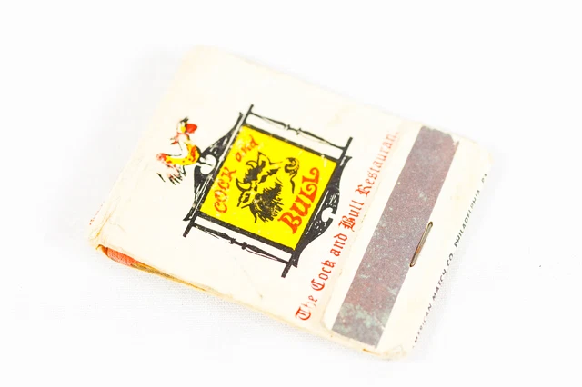 Cock & Bull Restaurant Full Unstruck Matchbook Cover Advertising