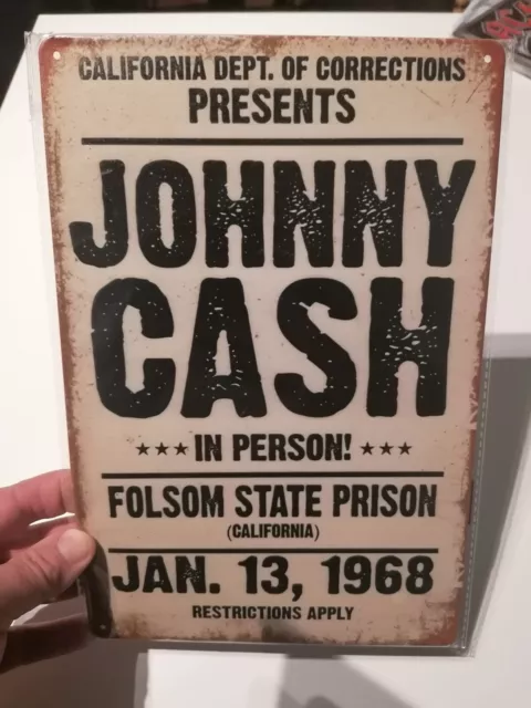 Johnny Cash Blechschild