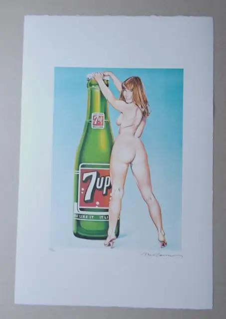 Mel Ramos ( Art Print )  " Pin Up 7up "  ( Tirage Contemporain 500 Ex )