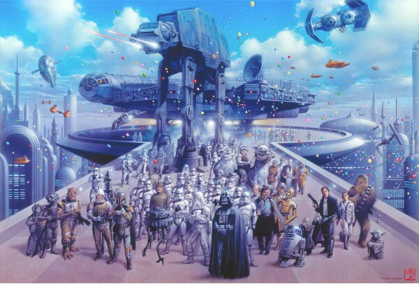 Tsuneo Sanda AP Remarqued Art Print ~ Star Wars Darth Vader w/ Original Sketch