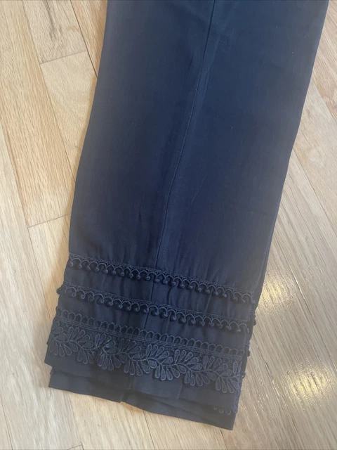 NWT KHAADI Size 14 M -L Embroidered Trouser Pakistani Pant