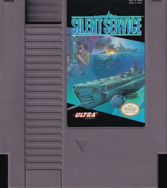 SILENT SERVICE (1989) nes nintendo entertainment system rare us NTSC USA IMPORT