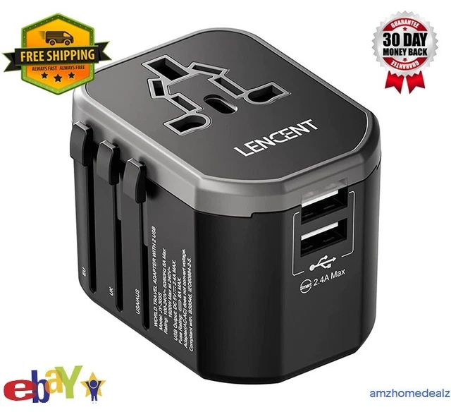 EPICKA Universal Travel Adapter One Worldwide International Wall Charger AC Plug