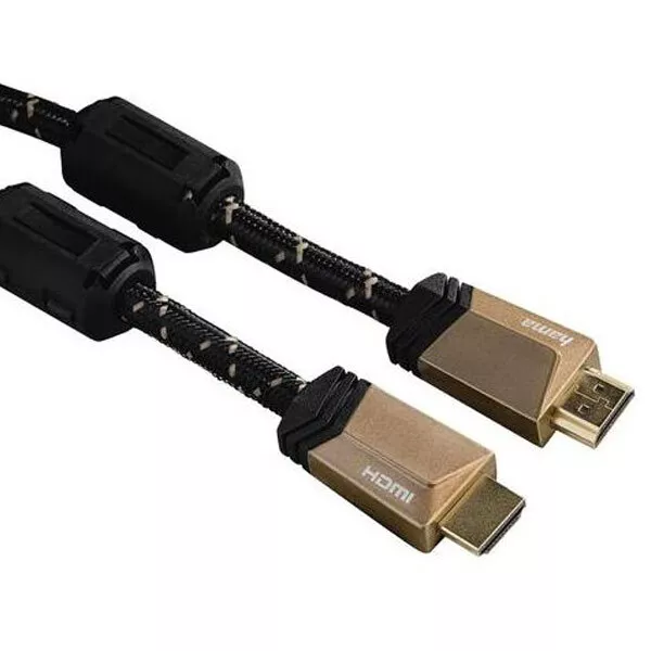 Hama 1.5M 5S Hdmi-Hdmi Cable, 600MHz, 2160 Pixel, 18 Gbit/S Trans Ritmo - Negro