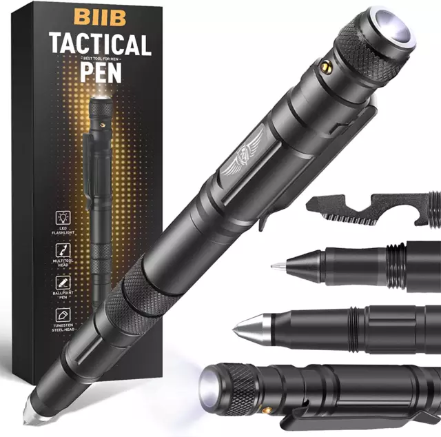 BIIB Geschenke Für Männer, Multitool Tactical Pen, Vatertagsgeschenke Für Papa,