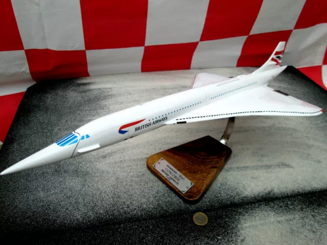 Concorde BA G-BOOA Riesig 1:100/ Avion / YAKAiR  Woodmodel Aircraft