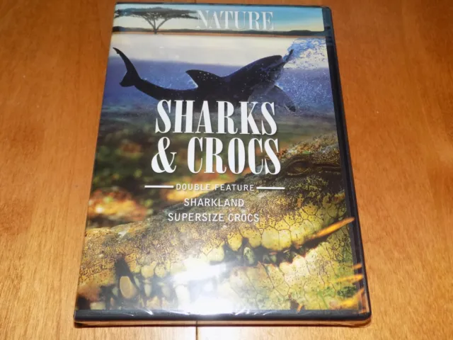 NATURE PBS Sharks & Crocs Sharkland Supersize Crocs Crocodiles Shark DVD NEW