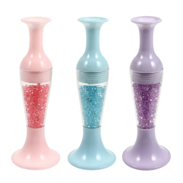 3 Pcs Vase Diamond Pen Plastic Manicure Kits Stones Wax Pencil