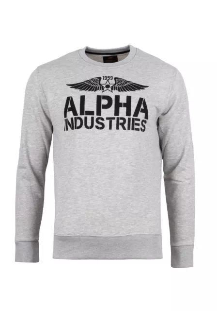 Alpha Industries Herren Sweatshirt Logo Print