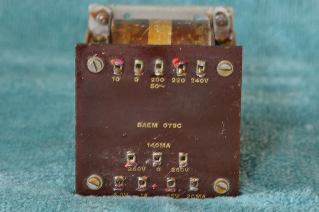 80W Pure Copper R-type Transformer Output: 0-260V 0-12.6V 0-6.3V For