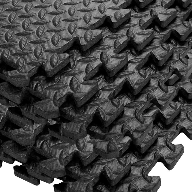 12 Pezzi Tappetino a Puzzle Set Tappeto Di Protezione per Pavimento in Eva