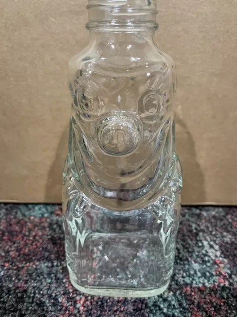 Vintage Grapette Products Circus Clown Clear Glass Bottle Camden ARK USA