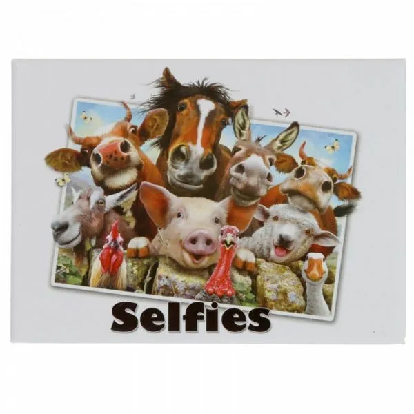 STOCK 5 PEZZI Calamita magnete Selfie di Animali -Animali della Fattoria 0J87
