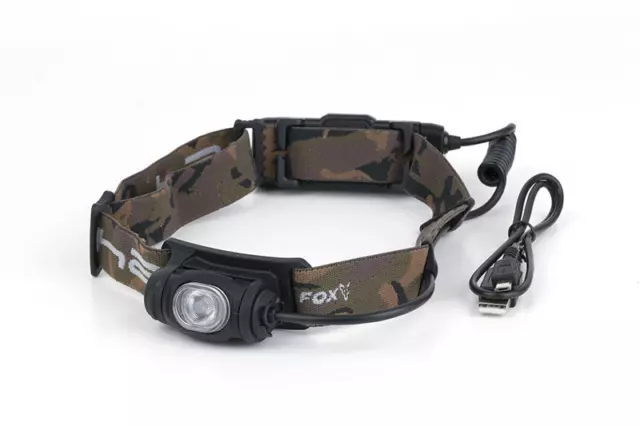 Fox Halo AL350C Carp Fishing Rechargeable Head Torch New