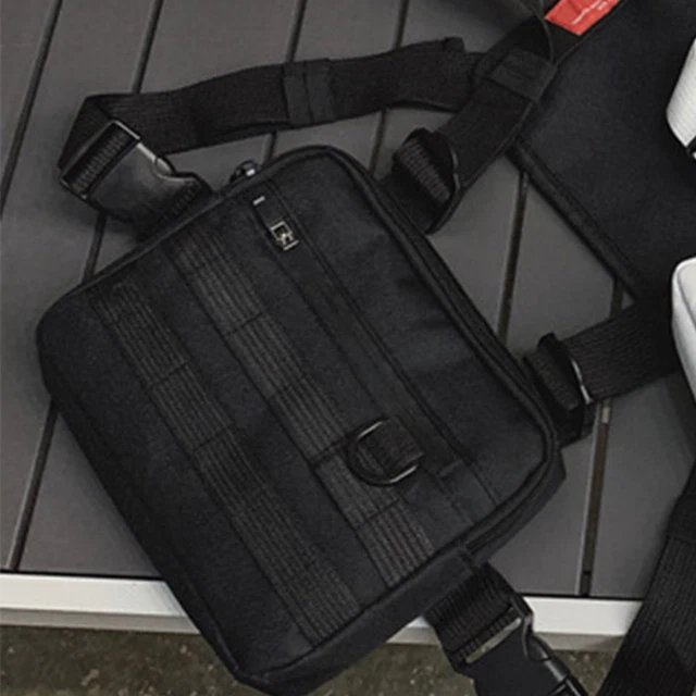 MEN'S CHEST RIG Bag Vest Hip Hop Tactical Harness Waist Pack Shoulder