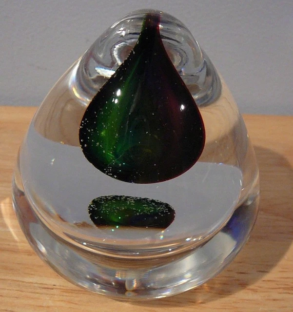 KOSTA BODA TEARDROP Raindrop Vase Signed 47801 Warff Sweden