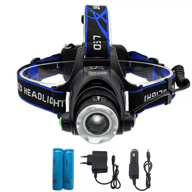 High power 1000lm zoom LED Headlamp headlight Flashlight Head Torch lamp fishing