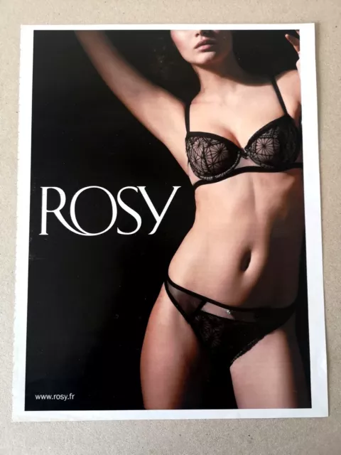 PUBLICITE ADVERTISING - ROSY lingerie - 1020