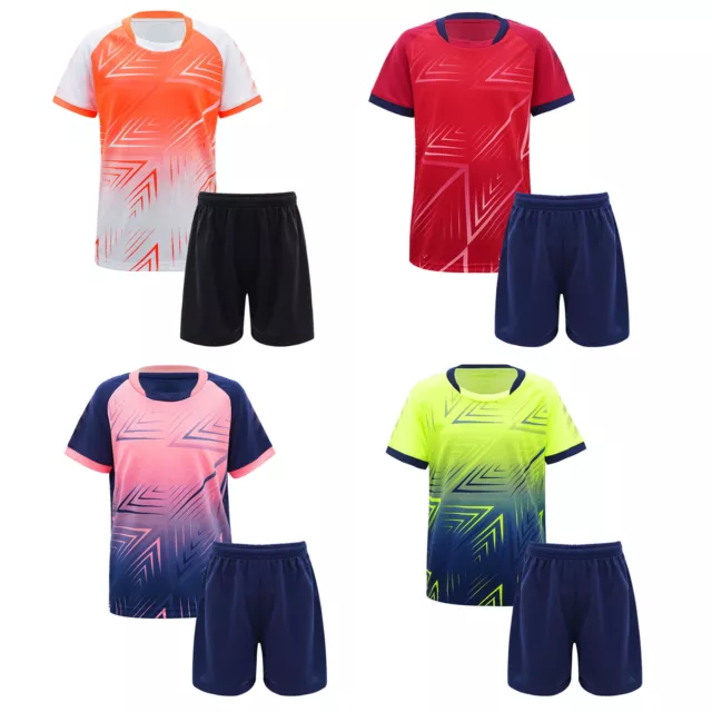 Kinder Jungen Sport Shorts Set Fußball Basketball Uniform Trikots Trainingsanzug