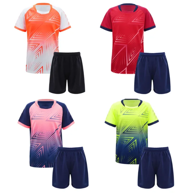 Trikots Set Football T-Shirt und Shorts Jungen Fußballtrikot Fußballkleidung