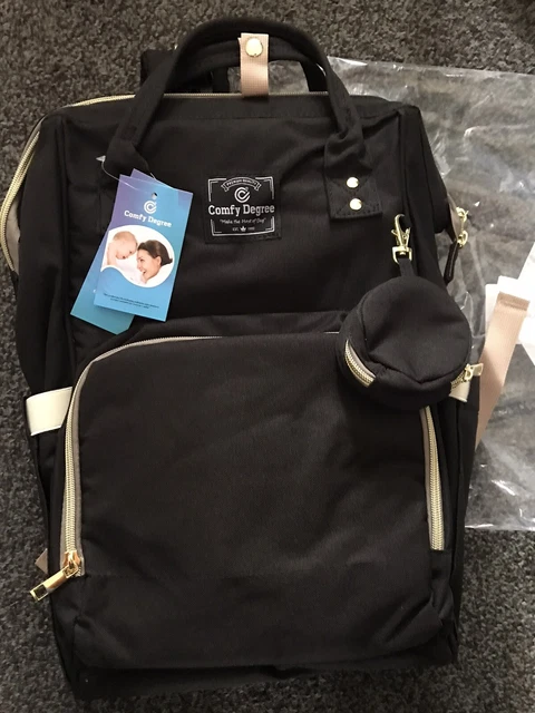 ComfyDegree Large Baby Changing Bag Backpack Nappy Waterproof Travel USB mat
