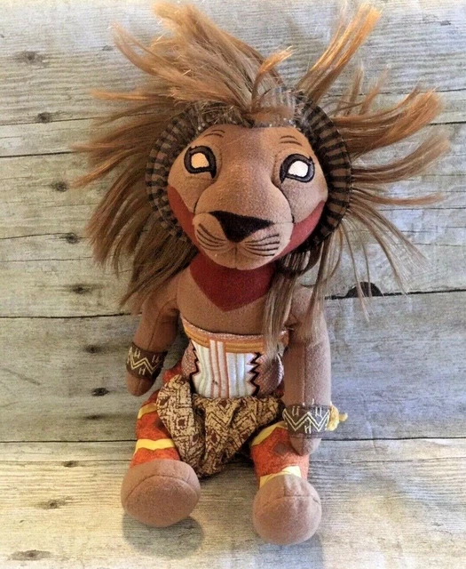 DISNEY THE LION King Broadway Musical "Simba" Stuffed Animal Plush Toy