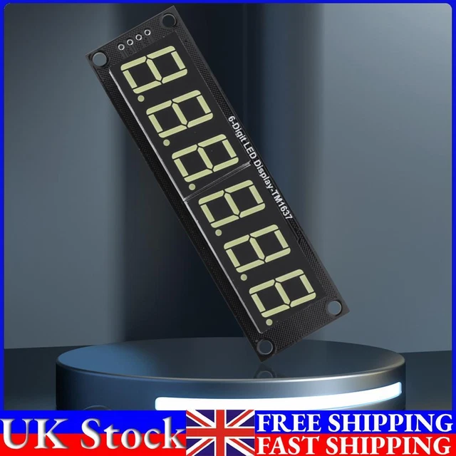 0.56 Inch LED Display Module TM1637 6-Digit 7-segment for Arduino