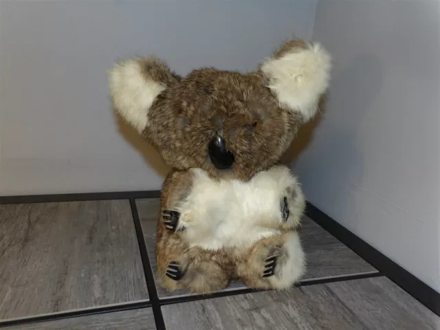 Very HTF 11" Brown KOALA Bear w/ Very Realistic Soft Hair Stuffed Animal  (*65)
