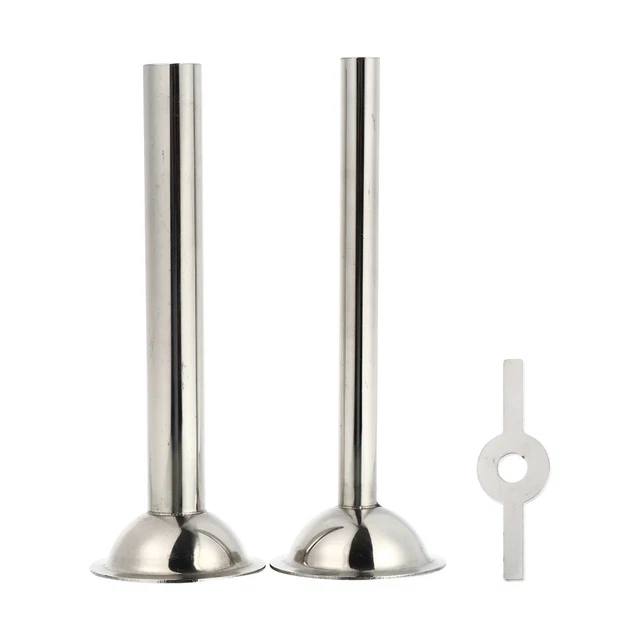 Imbuti Per Salsicce In Acciaio Inox 3 Pezzi Per Tritacarne N.5 - Kit Accessori Per Riempimento Salsicce, Diametri 12/19/32 Mm - 2