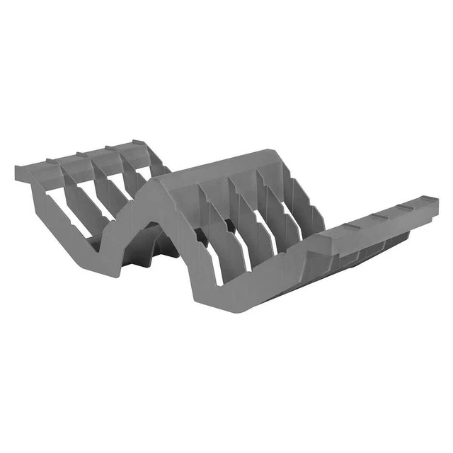Cambro CSDR8151 Gray 8-Slot Angled Drying/Storage Cradle