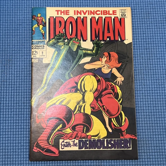 The Invincible Iron Man #2 - 1st app Janice Cord Marvel Comics Silver Age 1968 12