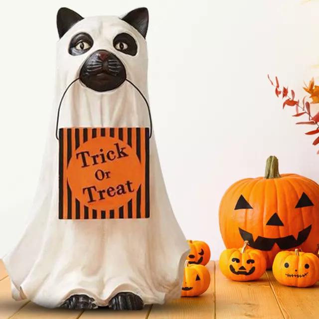 Halloween Dog Elf Candy Bowl Ornament Multifunctional DIY Party Home Decorations 3